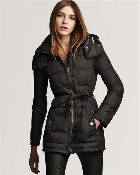 Burberry puffer coat black